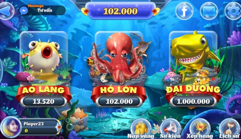 Bắn cá hải thần sảnh game nên thử vận may